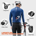 ROCKBROS R0 Smart Brake-Sensing Waterproof Tail Handle Plug Light with Auto Sync, designed for enhanced safety and visibility during cycling.