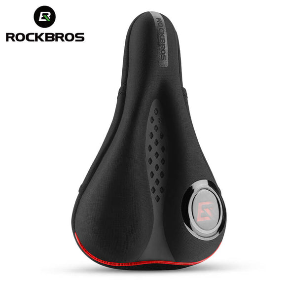 ?ROCKBROS Soft Bike Saddle Cover with LED Rear Light ¨C Comfort & Safety Combo #Style_With Light
