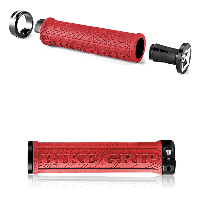 ROCKBROS Bike Handlebar Grips Double Lock-on Color Red