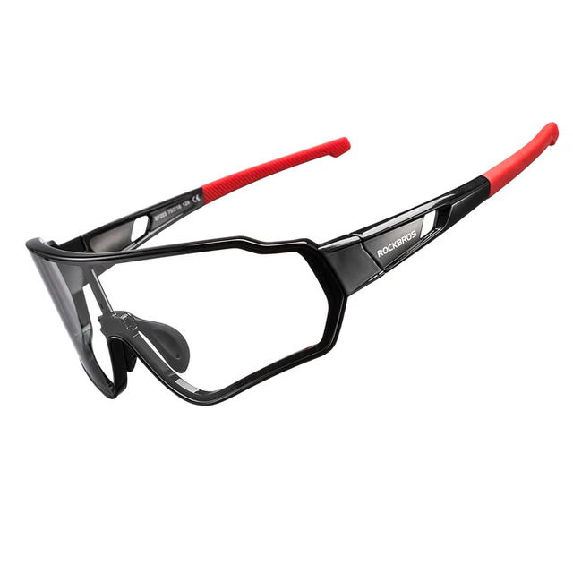 ROCKBROS Full Frame Photochromic Cycling Sunglasses with UV400 Protection Color Black