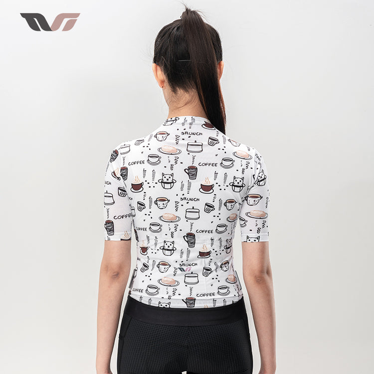 ROCKBROS TVI Women's Cycling T-Shirt Breathable Comfortable Sporty Jersey YKK Zipper