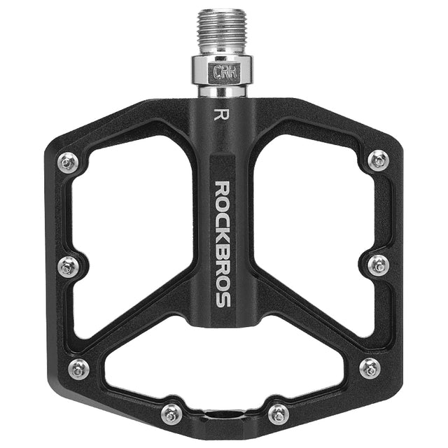 ROCKBROS Ultra Lightweight Flat Bike Pedals in Various Colours (Pair) Color Black