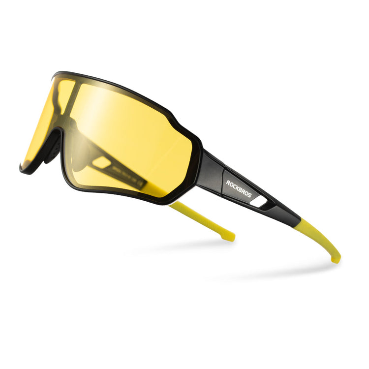 ROCKBROS Ultralight Polarised Sunglasses Color Polarized-Black Yellow