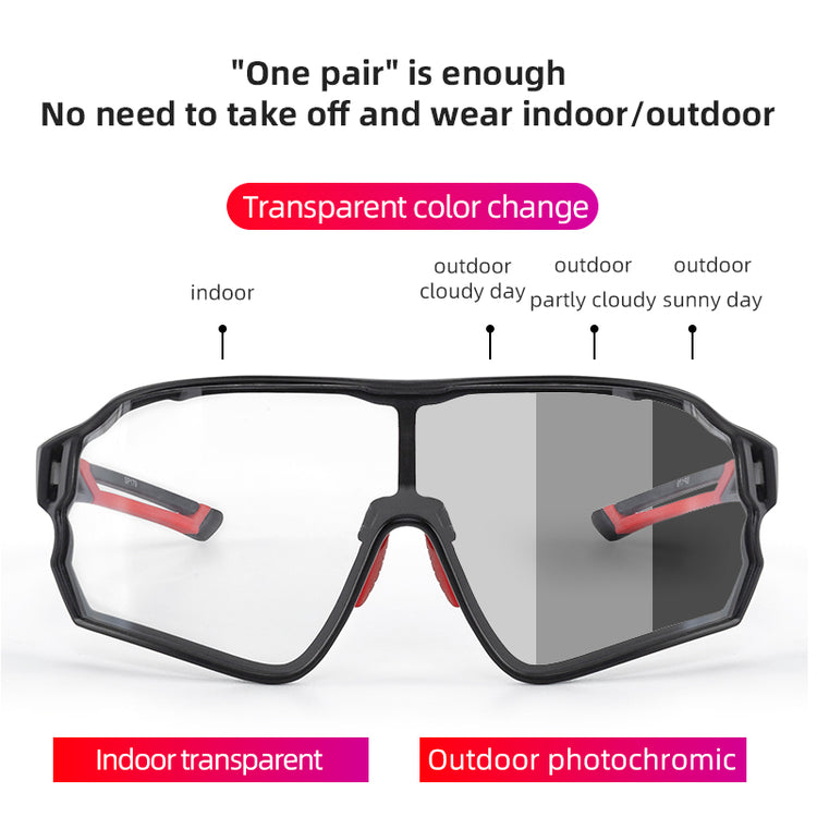 all-groups Rockbros Photochromic Full Frame Cycling Sunglasses