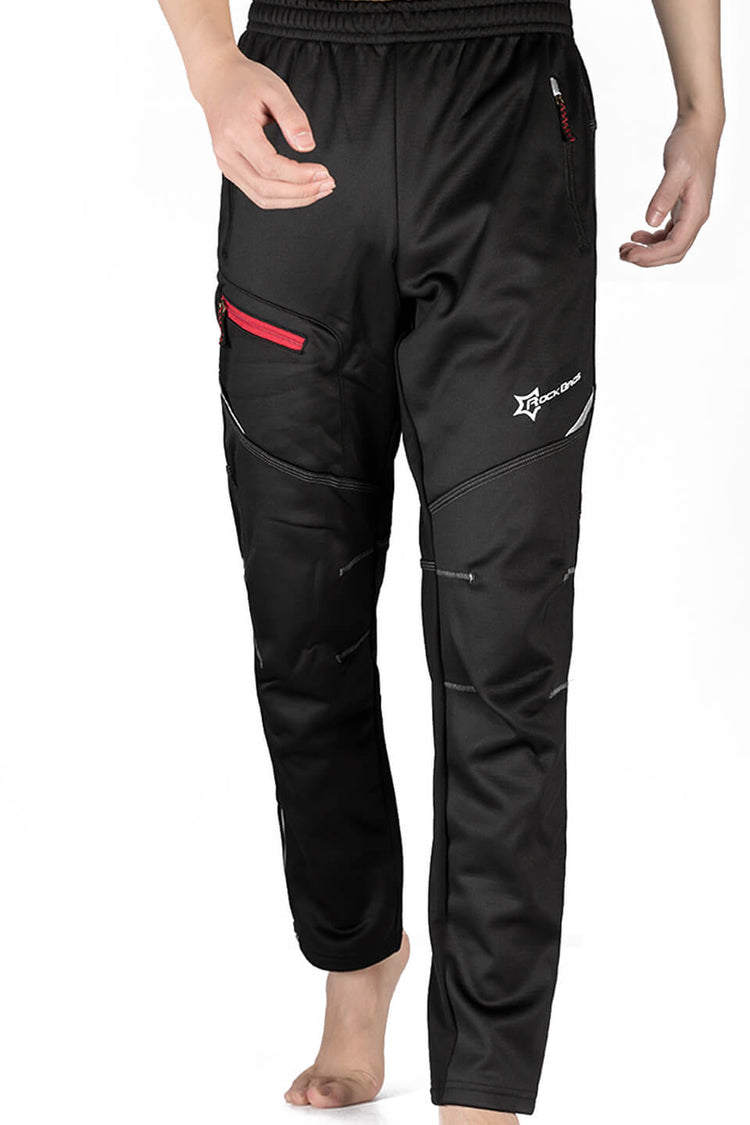 ROCKBROS Windproof Thermal Fleece Winter Athletic Bike Pants