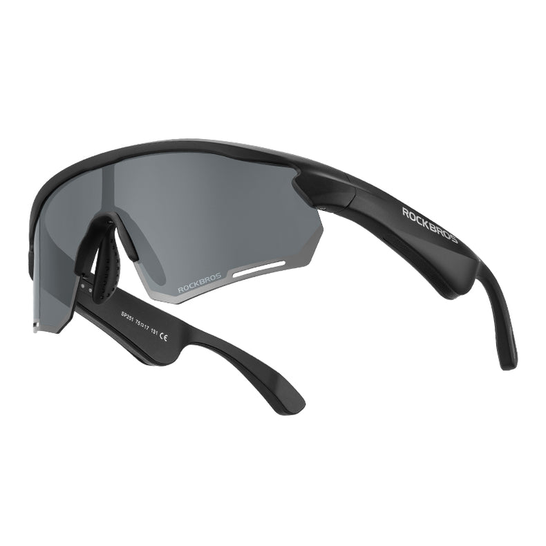 ROCKBROS Bluetooth Polarized Sunglasses Music Speaker Cycling Glasses Outdoor Sport