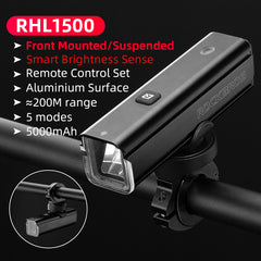 ROCKBROS Smart Sensor Bike Headlight RHL1500