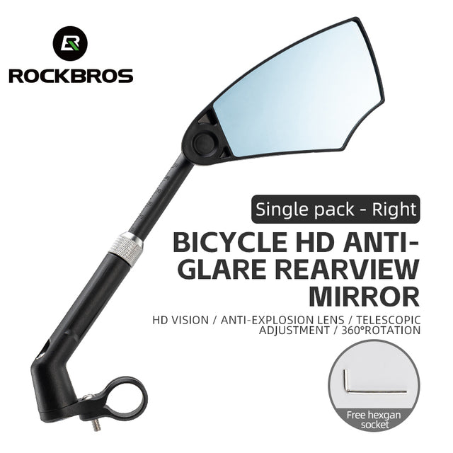 ROCKBROS Anti Glare Bike Handlebar Rear View Mirror 360° Rotation
