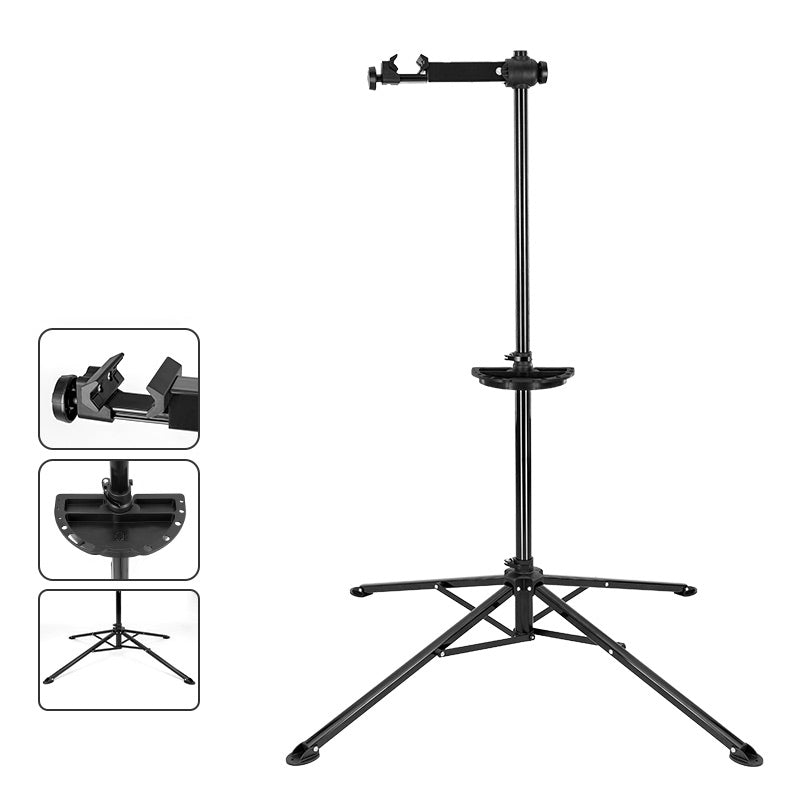 ROCKBROS Foldable Bike Repair Stand With Tool Tray Bicycle Mechanic Work Stand