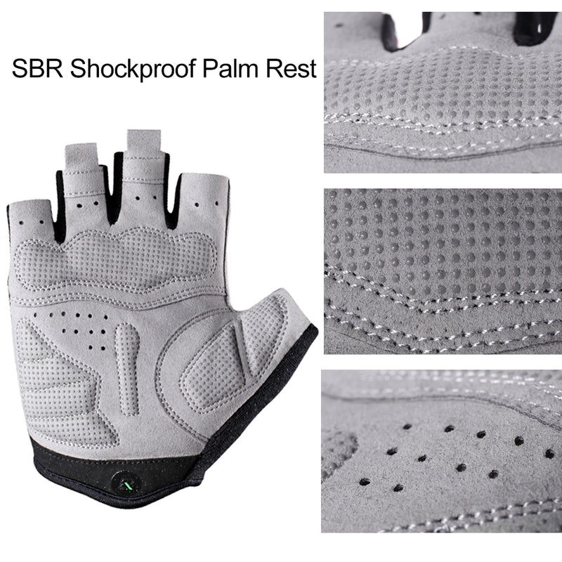 RockBros-Half Finger Cycling Short Gloves Shockproof Gloves