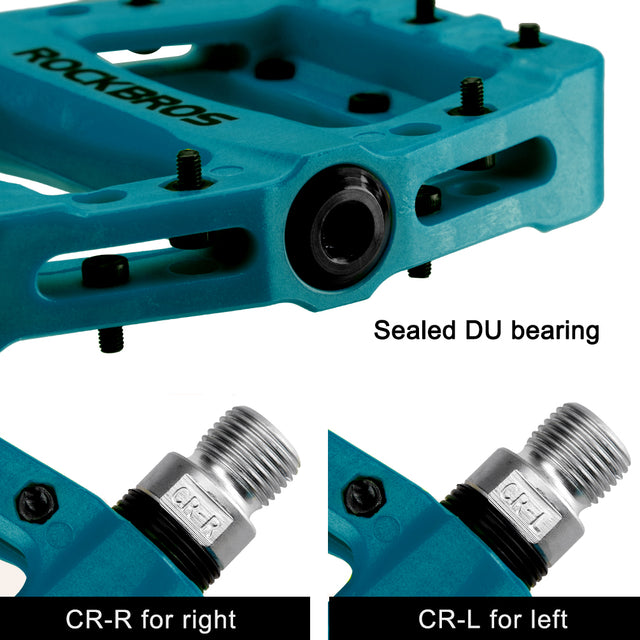 ROCKBROS Lightweight Bike Pedals in Various Colours (Pair)