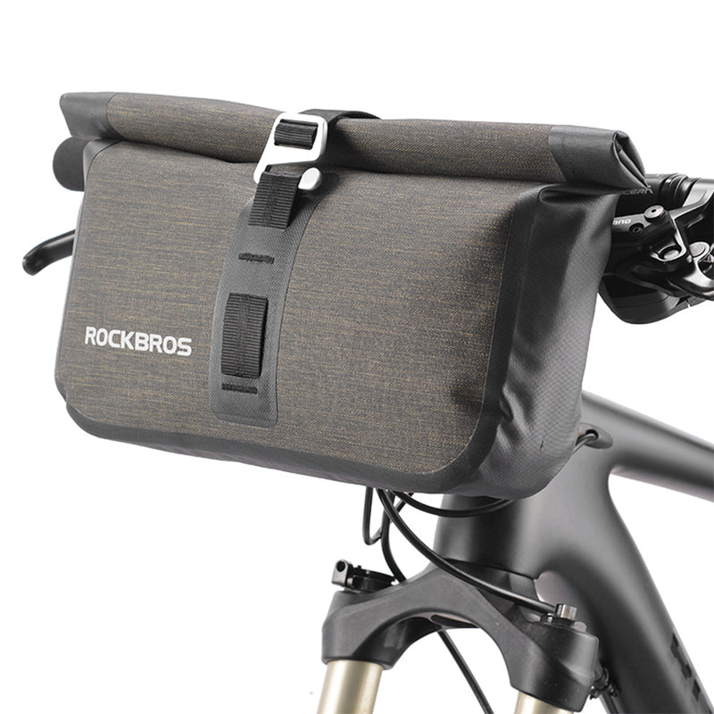 Rockbros-Roll Handlebar Bag Bike Large Capacity Handlebar Frame Top Tube Bag 5-6L