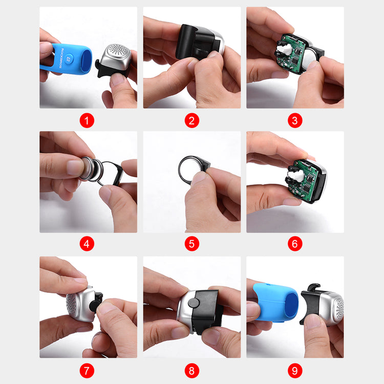 ROCKBROS Electronic Bike Bell 90dB Rainproof Cycling Accessories