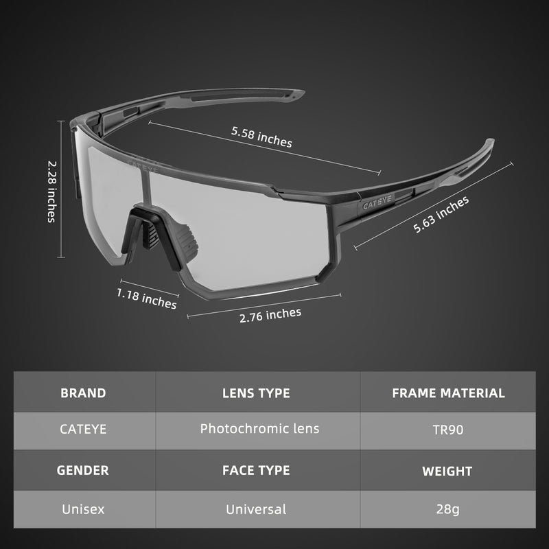 CATEYE-Photochromic wind-proof sunglasses