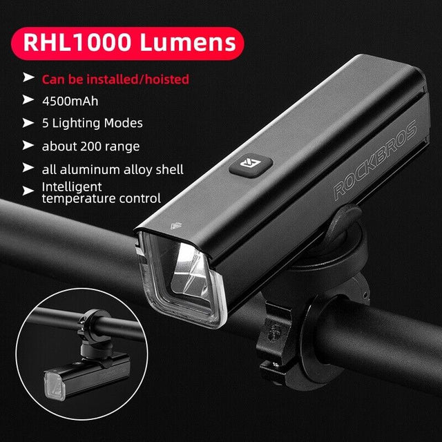 ROCKBROS Bike Front Headlight RHL1000LM