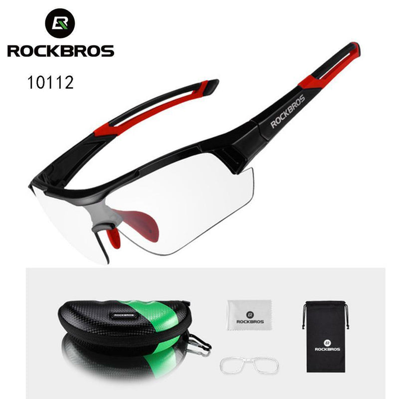 RockBros Cycling Photochromic Glasses Sport Sunglassess Bike Glasses Driving Fishing UV400 Men Women