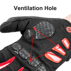 Rockbros-Cycling Gloves for Men Women Full Finger with Gel Padded Shock Absorbing, Touch Screen Anti Slip