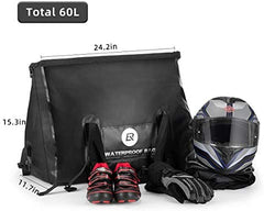ROCKBROS Waterproof Duffel Bag 60L Motorcycle Travel Dry Duffel Bag