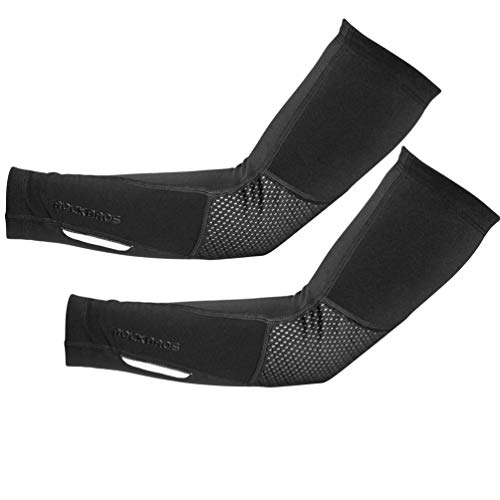 ROCKBROS Thermal Arm Sleeves Cycling Arm Warmers for Men Women Winter Arm Cover