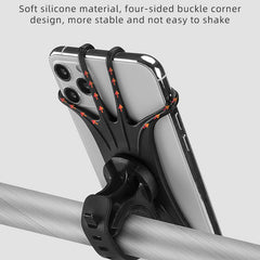 RockBros Bike Phone Holder 360 Degree Adjustable Silicone Cycling Bubber Holder