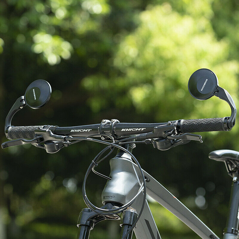 ROCKBROS Bike Handlebar Mirrors 360 Degree Rotatable Bike Rear View Mirrors 2PCS