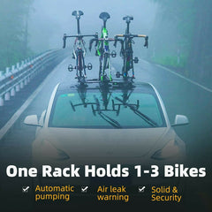 ROCKBROS Electric Suction Cup Bike Rack Aluminum Alloy Sucker Rooftop Bike Rack