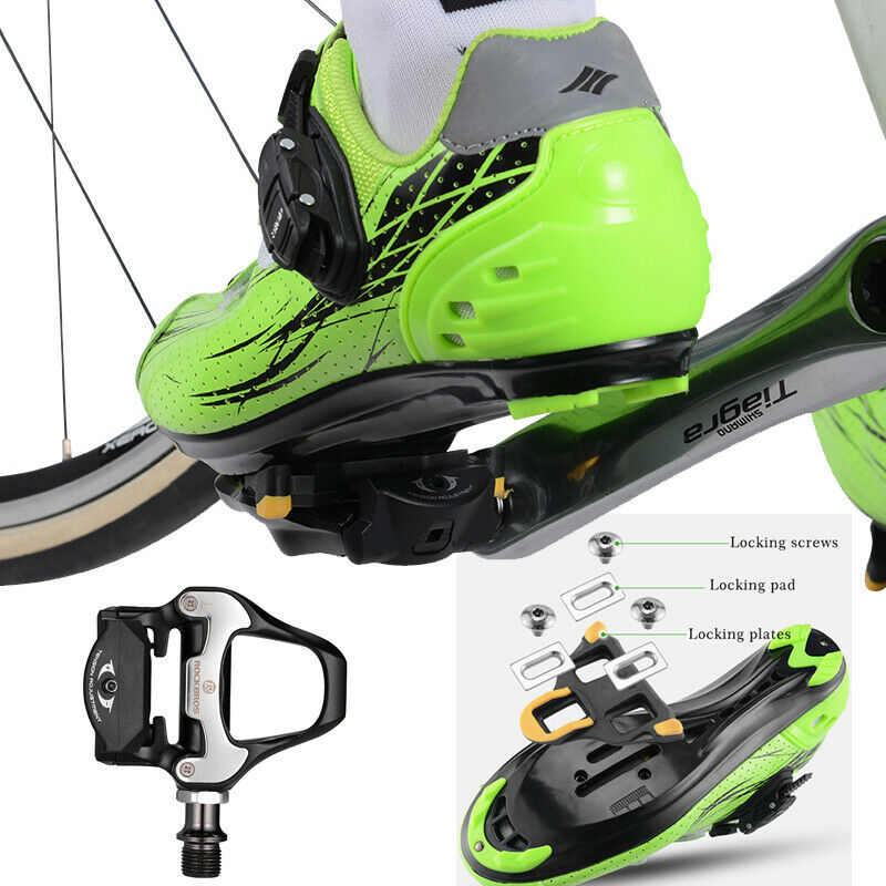 ROCKBROS Self-Lock Road Bike Pedals with Shimano SPD-SL/Look KEO Cleat System (Pair)
