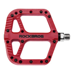 Rockbros-Extra Large Mountain Bike Pedals Nylon Composite Bearing 9/16