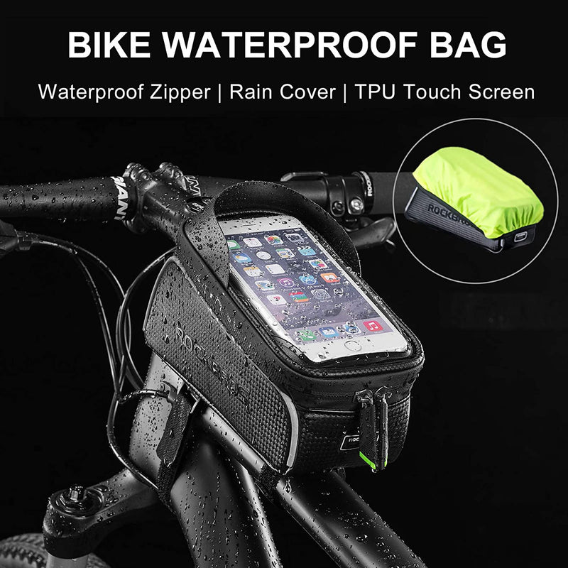 Rockbros-Top Tube Bike Bag With Phone Case Holder