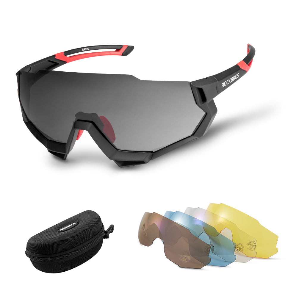 Rockbros Polarised Sports Sunglasses with 4 Interchangeable Lens ROCKBROS