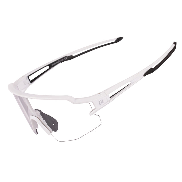Rockbros Half Frame Photochromic Sport Sunglasses Cycling Bike Glasses UV400 Color Black White