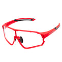 Rockbros Photochromic Full Frame Cycling Sunglasses Color Red