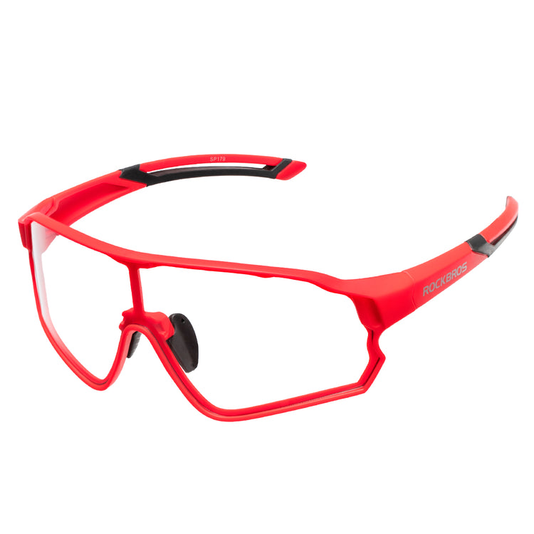 Rockbros Photochromic Full Frame Cycling Sunglasses Color Red