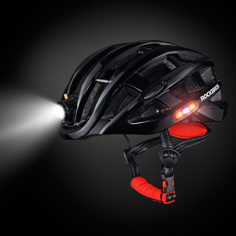 RockBros MTB Road Bike Helmet Light Helmet Outdoor Night Cycling Ultralight EPS