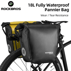 ROCKBROS Std Bicycle Saddlebags in Black or Yellow (Pair)